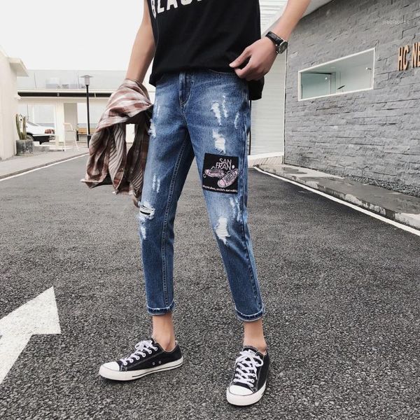 2020 fashion brand mens jeans ripped zipper ripped hole patch high street denim jeans for men casual skinny pencil pants1, Blue
2020 fashion brand mens jeans ripped zipper ripped hole patch high street denim jeans for men casual skinny pencil pants1, Blue
