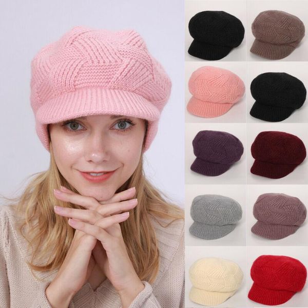 new knit women beret beanie hat winter knitted crochet slouchy knit baggy loose ski cap, Blue;gray
new knit women beret beanie hat winter knitted crochet slouchy knit baggy loose ski cap, Blue;gray