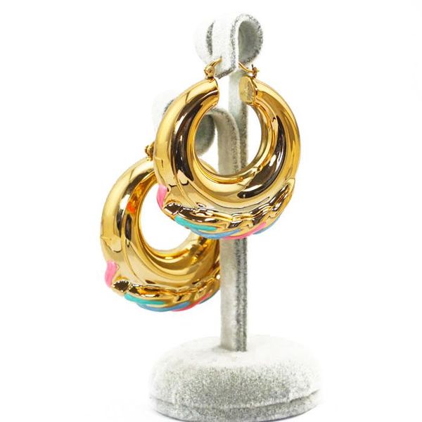 2020 fashion bridal party earrings big gold hoop copper earrings colorful enamel wedding jewelry accessory ea046, Golden;silver
2020 fashion bridal party earrings big gold hoop copper earrings colorful enamel wedding jewelry accessory ea046, Golden;silver