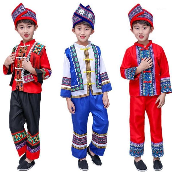 kids chinese national hmong miao costume traditional festival stage performance wear boys print folk hanfu dress clothing set1, Black;red
kids chinese national hmong miao costume traditional festival stage performance wear boys print folk hanfu dress clothing set1, Black;red