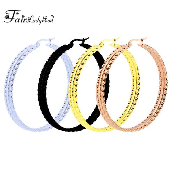 fairladyhood large gold/white/black color polished stainless steel hoop earrings for women big hoops earring, Golden;silver
fairladyhood large gold/white/black color polished stainless steel hoop earrings for women big hoops earring, Golden;silver