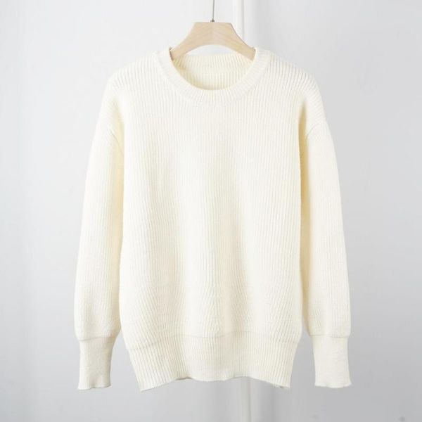 women's sweaters women knit white sweater simple loose o-neck elegant 2021 autumn winter pullovers, White;black
women's sweaters women knit white sweater simple loose o-neck elegant 2021 autumn winter pullovers, White;black