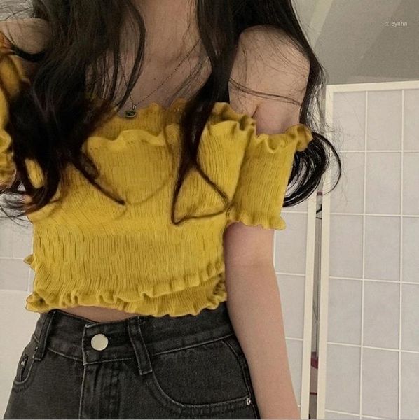 2020 summer new t-shirt women's streetwear style short tshirt off-the-shoulder cross slash neck women 90s short sleeve tee1, White 
2020 summer new t-shirt women's streetwear style short tshirt off-the-shoulder cross slash neck women 90s short sleeve tee1, White