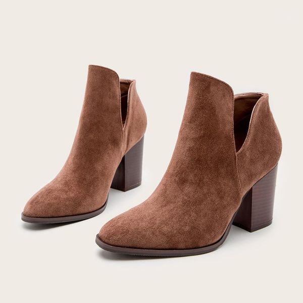 2020 faux suede ankle boots women high heel side zipper high stacked block heel slip on short western cowboy booties shoes1, Black
2020 faux suede ankle boots women high heel side zipper high stacked block heel slip on short western cowboy booties shoes1, Black