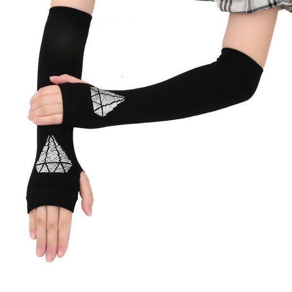 women black half finger long knitted warm mittens female daimond heart dance rhinestone punk gloves christmas gift all match, Blue;gray
women black half finger long knitted warm mittens female daimond heart dance rhinestone punk gloves christmas gift all match, Blue;gray