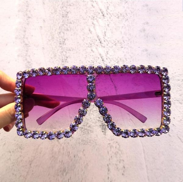 sunglasses purple big rhinestones women brand design oversized sun glasses crystal shades for shield windshield oculos1, White;black
sunglasses purple big rhinestones women brand design oversized sun glasses crystal shades for shield windshield oculos1, White;black