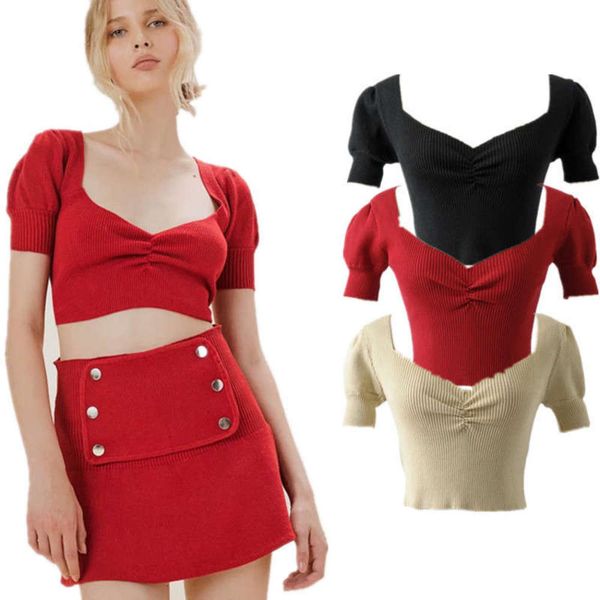 spring 2019 new style slim wind chest pit stripe knitted pleated bubble mid sleeve small t-shirt, Black;gray
spring 2019 new style slim wind chest pit stripe knitted pleated bubble mid sleeve small t-shirt, Black;gray