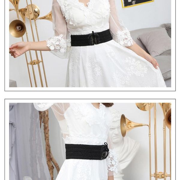 new ladies fashion personality casual wild elastic stretch woven fabric faux leather tether belt waist skirt dress decoration, Black;brown
new ladies fashion personality casual wild elastic stretch woven fabric faux leather tether belt waist skirt dress decoration, Black;brown