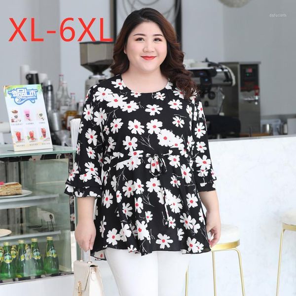 new 2020 spring summer plus size for women blouse large loose casual chiffon black floral flower shirt 3xl 4xl 5xl 6xl1, White
new 2020 spring summer plus size for women blouse large loose casual chiffon black floral flower shirt 3xl 4xl 5xl 6xl1, White