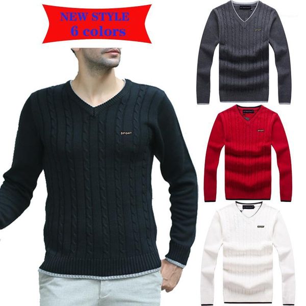 good quality autumn and winter 100%cotton men's long-sleeved sweaters thickened v-neck middle-aged knitted base shirt pullover1, White;black
good quality autumn and winter 100%cotton men's long-sleeved sweaters thickened v-neck middle-aged knitted base shirt pullover1, White;black