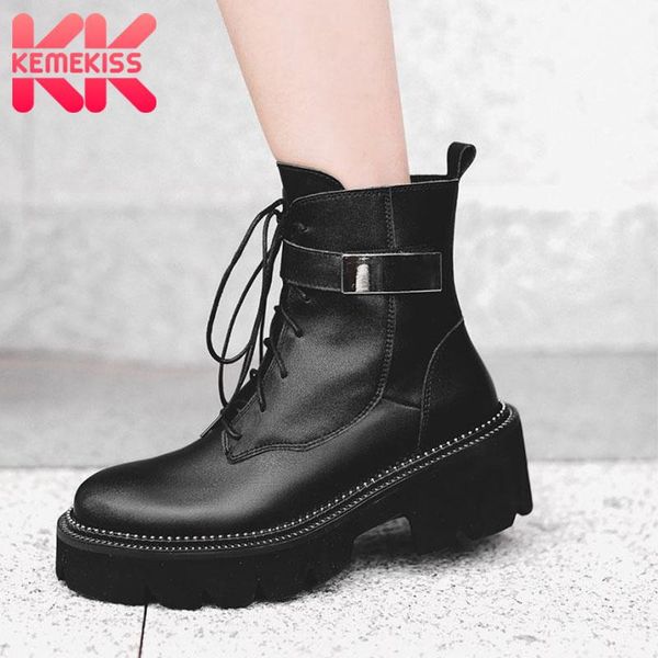 women genuine leather ankle boots women thick sole zipper round toe shoes cross strap leisure winter shoes size 34-42, Black
women genuine leather ankle boots women thick sole zipper round toe shoes cross strap leisure winter shoes size 34-42, Black