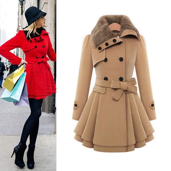 plus size women clothing 2021 winter women's parka windproof women's thick coat long woolen double-breasted coat warm jacket plus, Black
plus size women clothing 2021 winter women's parka windproof women's thick coat long woolen double-breasted coat warm jacket plus, Black