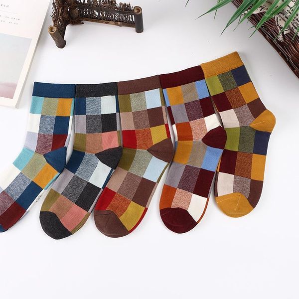 men's socks 10pair/lot combed cotton men's compression fashion colorful square happy dress men1, Black
men's socks 10pair/lot combed cotton men's compression fashion colorful square happy dress men1, Black