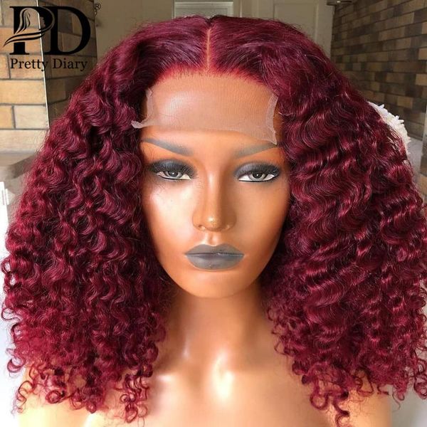 deep wave human hair wigs 99j burgundy curly 13x4 short bob lace front wigs brazilian remy hair lace frontal for women, Black;brown
deep wave human hair wigs 99j burgundy curly 13x4 short bob lace front wigs brazilian remy hair lace frontal for women, Black;brown