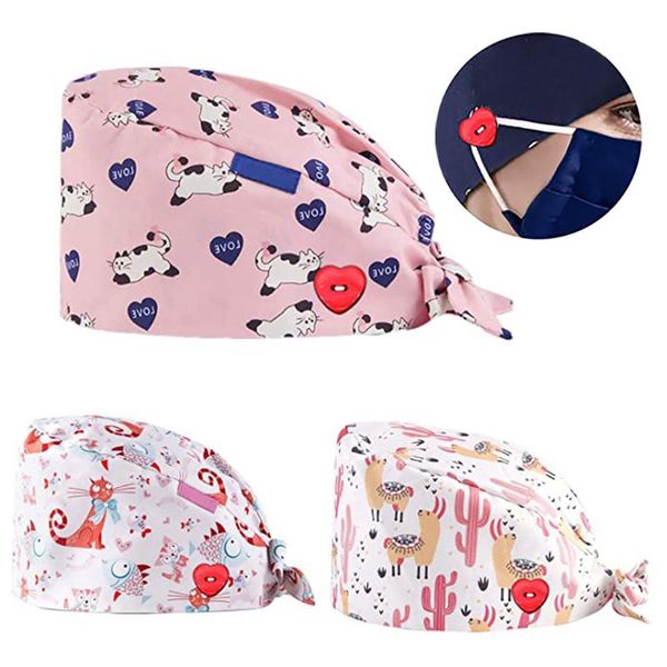 3pcs fashion printed button wholesale cotton adjustable pet work hats dust cap nursing cap elastic beauty hats beauty, Blue;gray
3pcs fashion printed button wholesale cotton adjustable pet work hats dust cap nursing cap elastic beauty hats beauty, Blue;gray