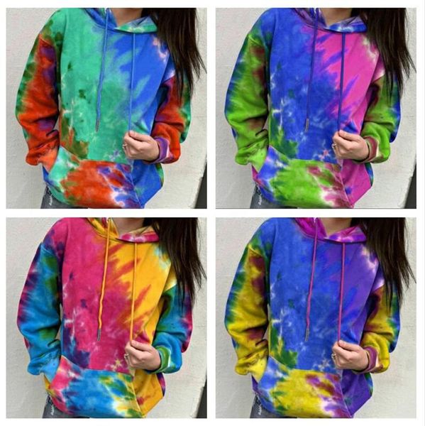 women sweater pullover designer tie-dye long sleeve hoodies hooded jacket coat ladies autumn winter fashion sweatershirt winter e120408, Black
women sweater pullover designer tie-dye long sleeve hoodies hooded jacket coat ladies autumn winter fashion sweatershirt winter e120408, Black