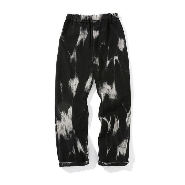 ins dark black funerary fashion hip hop high street wash make old loose straight tie dye gradient denim pants men, Blue
ins dark black funerary fashion hip hop high street wash make old loose straight tie dye gradient denim pants men, Blue