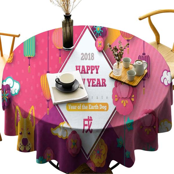 waterproof round table cover cartoon style oriental festive design of new year celebration nature blooms
waterproof round table cover cartoon style oriental festive design of new year celebration nature blooms
