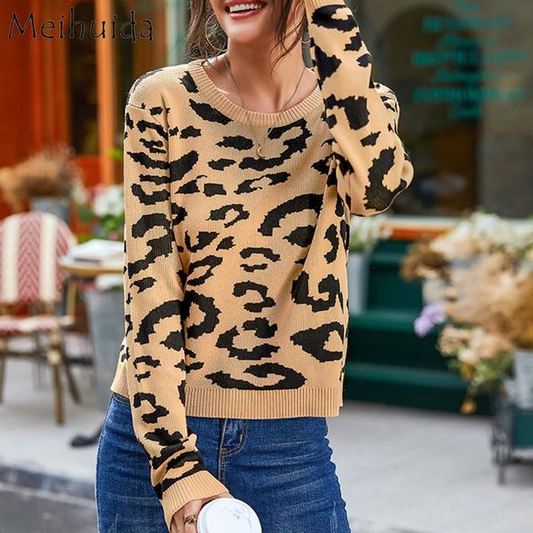 women's sweaters women leopard sweater fall knit long-sleeve elastic round neck slim knitting warm clothes knitwear for female autumn, White;black
women's sweaters women leopard sweater fall knit long-sleeve elastic round neck slim knitting warm clothes knitwear for female autumn, White;black