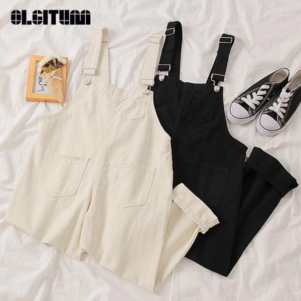 women jumpsuit overall 2020 spring summer new ankle length jeans korean student loose suspenders streetwear1, Black;white
women jumpsuit overall 2020 spring summer new ankle length jeans korean student loose suspenders streetwear1, Black;white