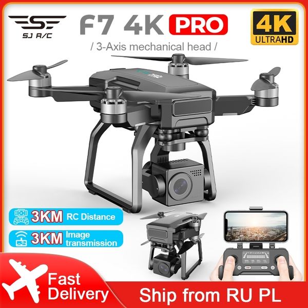 sjrc f7 pro 4k camera drone 3 axis gimbal profesional 5g gps brushless motor quadcopter max flight time is 25 minutes rc dron
sjrc f7 pro 4k camera drone 3 axis gimbal profesional 5g gps brushless motor quadcopter max flight time is 25 minutes rc dron
