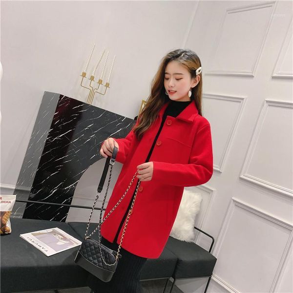 2020 autumn and winter new women's korean version of the loose woolen coat double-sided cashmere coat in the long cardigan1, Black
2020 autumn and winter new women's korean version of the loose woolen coat double-sided cashmere coat in the long cardigan1, Black
