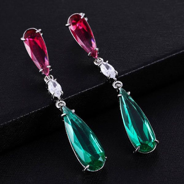 2021 stud earrings fashion red green rhinestone water drop long earrings girl wedding jewelry new stud pair/set, Golden;silver
2021 stud earrings fashion red green rhinestone water drop long earrings girl wedding jewelry new stud pair/set, Golden;silver