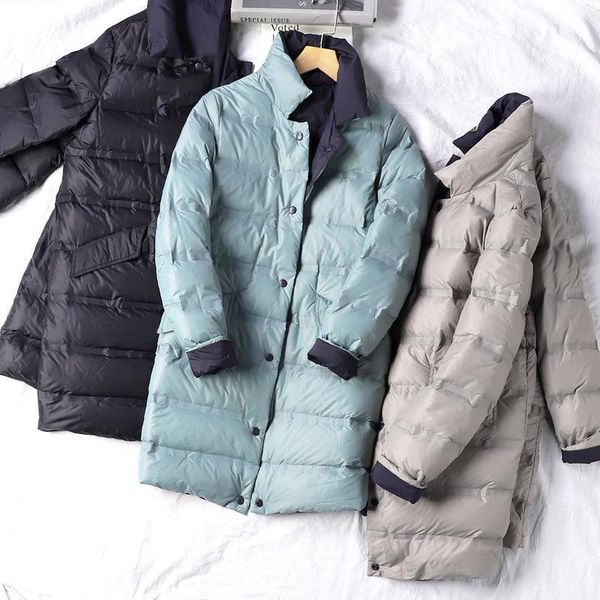 women's mid long down jacket thin and light high-end fashion down coat white duck jacket s to l1, Black
women's mid long down jacket thin and light high-end fashion down coat white duck jacket s to l1, Black