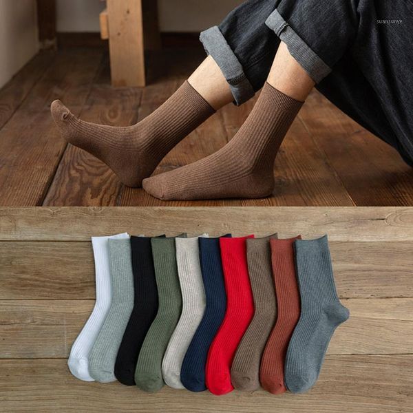 cotton men socks 10 solid colors black white red grey beige double needle craft stretchy casual crew style1
cotton men socks 10 solid colors black white red grey beige double needle craft stretchy casual crew style1