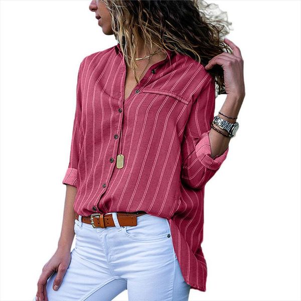 casual loose women blouses and new harajuku fashion striped blouse 2019 sleeve shirt office ladies tee camisa feminina, White
casual loose women blouses and new harajuku fashion striped blouse 2019 sleeve shirt office ladies tee camisa feminina, White