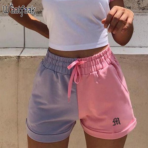 women's shorts waatfaak contrast patchwork summer elastic waist short joggers embroidery fitness harem bottom casual harajuku shortys, White;black
women's shorts waatfaak contrast patchwork summer elastic waist short joggers embroidery fitness harem bottom casual harajuku shortys, White;black