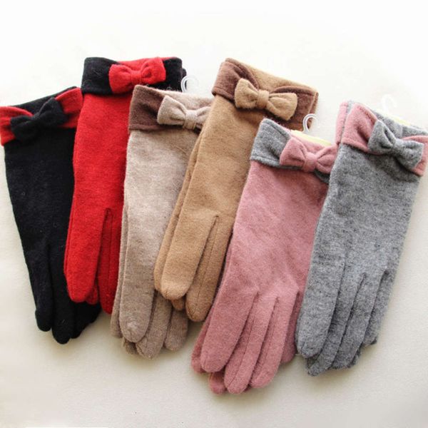 style color contrast winter lovely new size double bows driving thin warm wool cashmere gloves lady, Blue;gray
style color contrast winter lovely new size double bows driving thin warm wool cashmere gloves lady, Blue;gray