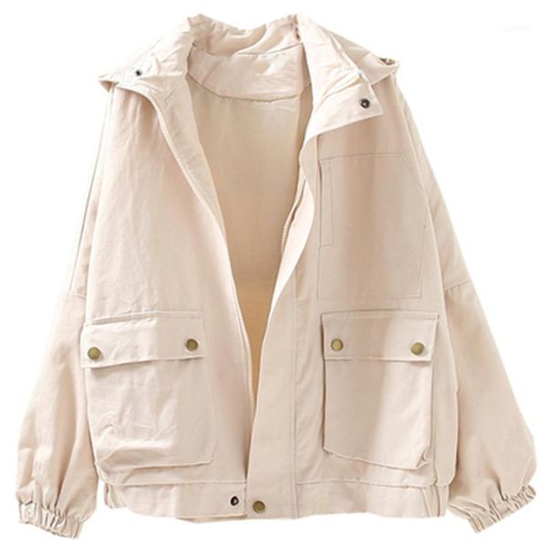jackets women zipper solid all-match pockets hooded leisure korean style harajuku coats womens cotton ulzzang bf students jacket1, Black;brown
jackets women zipper solid all-match pockets hooded leisure korean style harajuku coats womens cotton ulzzang bf students jacket1, Black;brown