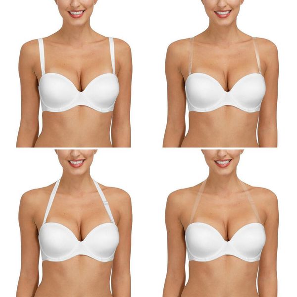 2021 new new women's underwire multiway strapless plus size bra thin unlined push up halter adjusted bras for women wedding dress, Red;black
2021 new new women's underwire multiway strapless plus size bra thin unlined push up halter adjusted bras for women wedding dress, Red;black