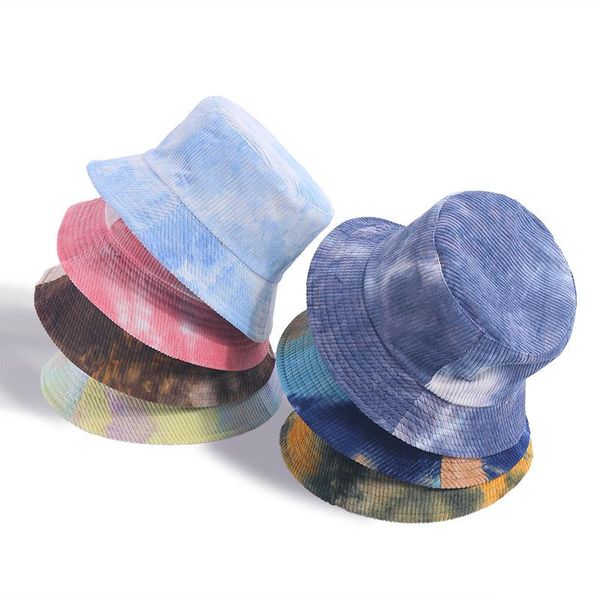 wide brim hats ins tie dye bucket for women autumn winter reversible multicolor corduroy fisherman caps gorros, Blue;gray
wide brim hats ins tie dye bucket for women autumn winter reversible multicolor corduroy fisherman caps gorros, Blue;gray