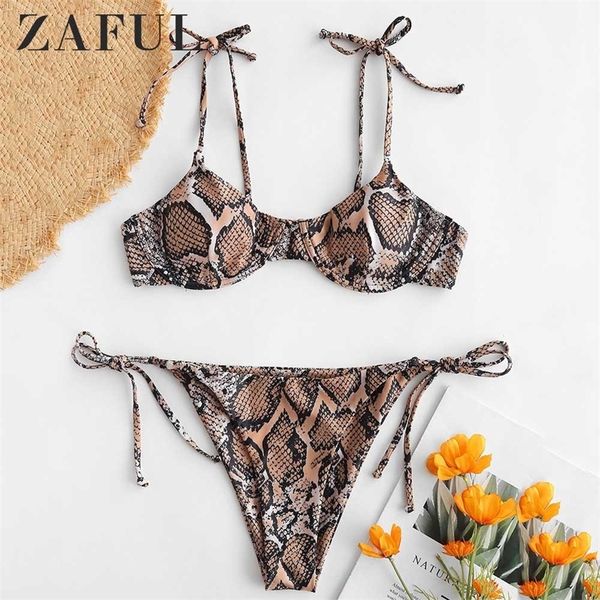 zaful snake print tie shoulder underwire bikini set spaghetti straps women swimsuit padded swimwear low waisted bathing suit t200508, White;black
zaful snake print tie shoulder underwire bikini set spaghetti straps women swimsuit padded swimwear low waisted bathing suit t200508, White;black