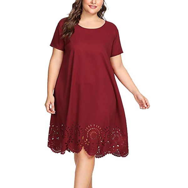 solid dress women summer plus size short sleeve v-neck plus size dress bandage ladies dresses large sizes casual ropa mujer, Black;gray
solid dress women summer plus size short sleeve v-neck plus size dress bandage ladies dresses large sizes casual ropa mujer, Black;gray