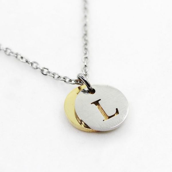 pendant necklaces stainless steel initial alphabet l necklace women men jewelry round coin letter, Silver
pendant necklaces stainless steel initial alphabet l necklace women men jewelry round coin letter, Silver