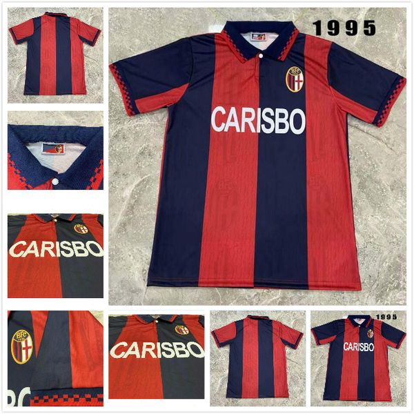 bologna 1995 retro soccer jerseys home de marzi saikoni bologna 95 vintage football shirts, Black;yellow 
bologna 1995 retro soccer jerseys home de marzi saikoni bologna 95 vintage football shirts, Black;yellow