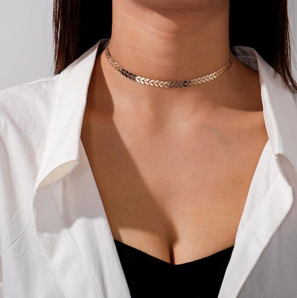 fashion simple chain choker two layers necklaces fishbone airplane shape gold silver color necklace flat chain jewelry
fashion simple chain choker two layers necklaces fishbone airplane shape gold silver color necklace flat chain jewelry