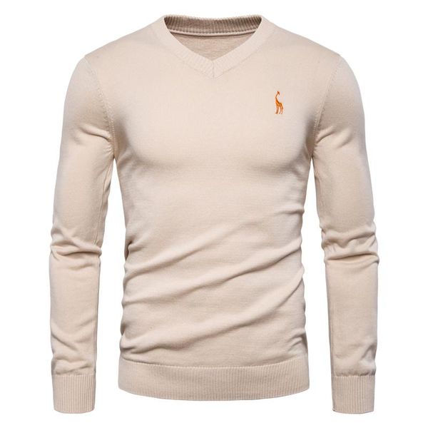 2020 autumn winter brand quality 100% cotton mens sweaters v neck pullovers men solid embroidery sweater men, White;black
2020 autumn winter brand quality 100% cotton mens sweaters v neck pullovers men solid embroidery sweater men, White;black