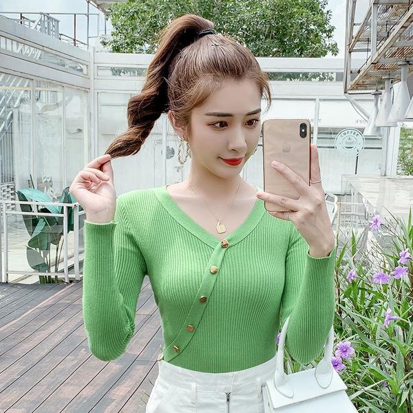 autumn winter basic knit sweater women bottoming pullover sweaters female casual single breasted soft knitted jumper ladies1, White;black
autumn winter basic knit sweater women bottoming pullover sweaters female casual single breasted soft knitted jumper ladies1, White;black