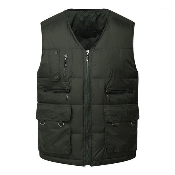 winter men cotton warm vest waistcoat male sleeveless jacket with many pockets vest casual baggy zipper for man plus size 3xl1, Black;white
winter men cotton warm vest waistcoat male sleeveless jacket with many pockets vest casual baggy zipper for man plus size 3xl1, Black;white