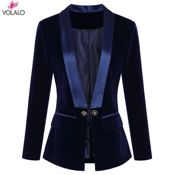 women autumn winter blazers and jackets fashion shawl lapel slim velvet suit jacket coat blazer feminino, White;black
women autumn winter blazers and jackets fashion shawl lapel slim velvet suit jacket coat blazer feminino, White;black
