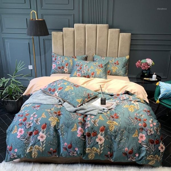 vintage retro flowers leaves printed duvet cover set chic bedding set king size bed sheet 100%egyptian cotton soft jpcs1
vintage retro flowers leaves printed duvet cover set chic bedding set king size bed sheet 100%egyptian cotton soft jpcs1