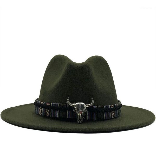women men wool fedora hat with punk ribbon elegant lady dad winter autumn wide brim jazz godfather sombrero caps 56-60cm1, Blue;gray
women men wool fedora hat with punk ribbon elegant lady dad winter autumn wide brim jazz godfather sombrero caps 56-60cm1, Blue;gray