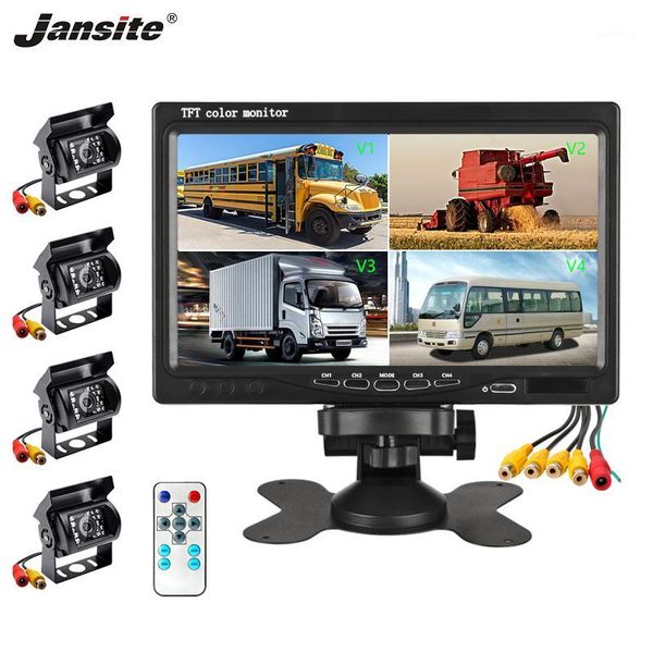 jansite 7" car monitor tft 4 split screen video input waterproof rear cameras reverse assistance 4-channel camera parking system1
jansite 7" car monitor tft 4 split screen video input waterproof rear cameras reverse assistance 4-channel camera parking system1