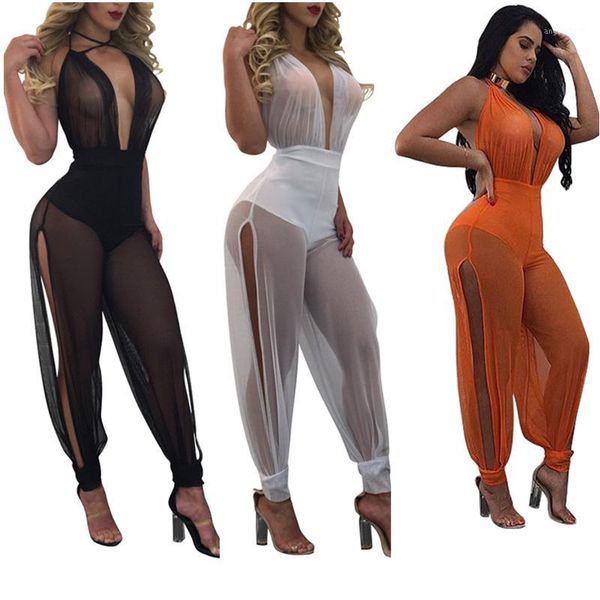 women's jumpsuits & rompers wholesale- 2021 summer wide leg one piece outfits full bodysuit see through backless mesh womens jumpsuit1, Black;white
women's jumpsuits & rompers wholesale- 2021 summer wide leg one piece outfits full bodysuit see through backless mesh womens jumpsuit1, Black;white