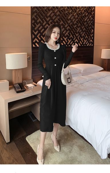 winter 2021 knitting new bubble sleeve korean-style lace collar dressed female gu3i, Black;gray
winter 2021 knitting new bubble sleeve korean-style lace collar dressed female gu3i, Black;gray