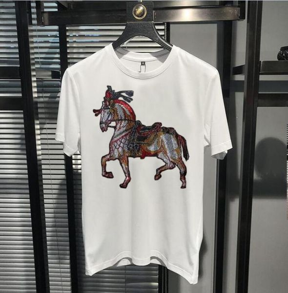 2022 rhinestone crew neck men's t-shirts cool england design geometric sequins, White;black
2022 rhinestone crew neck men's t-shirts cool england design geometric sequins, White;black
